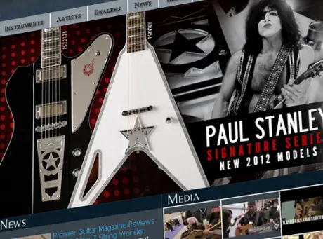 Washburn Hollowbodies and Paul Stanley Signatures