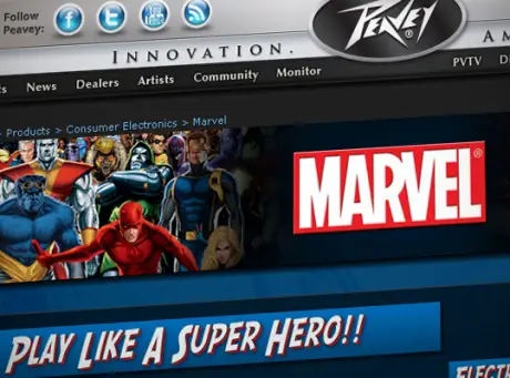 Super Hero Guitars from Peavey and Marvel