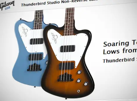 New Gibson Thunderbird Studio Non-Reverse Bass