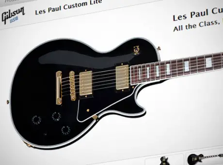 Gibson USA Unveils Les Paul Custom Lite