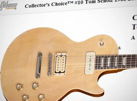 Gibson Custom Announces Collector`s Choice #10 Tom Scholz 1968 Les Paul