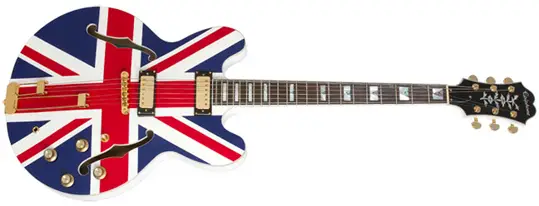 Epiphone 2014 limited Edition Union Jack Sheraton Outfit