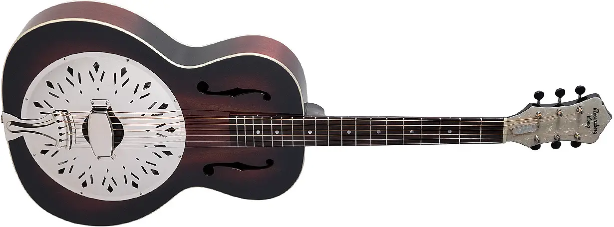 RR-41-VS Recording King Rattlesnake Wood Body Resonator Guitar by Recording King